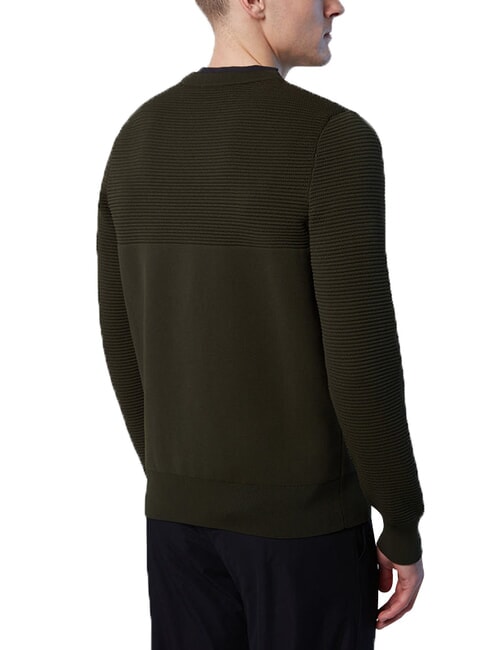 KNITTED Crewneck sweater forest green - Men's Sweaters
