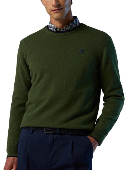 N|S Crew neck sweater ivy green - Men's Sweaters