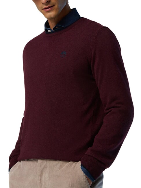 N|S Crew neck sweater Bordeaux - Men's Sweaters