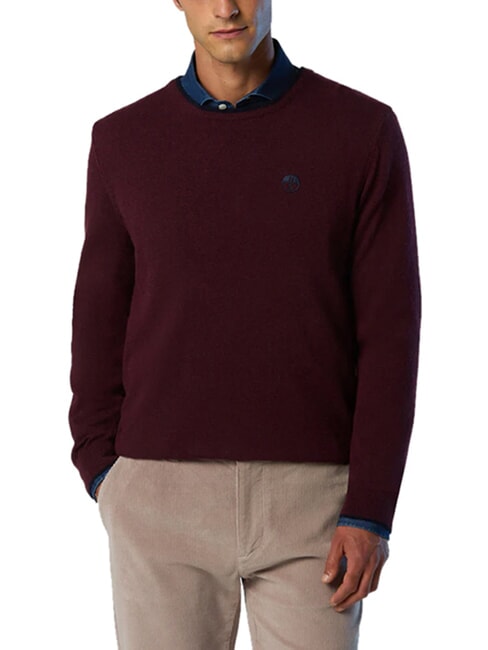 N|S Crew neck sweater Bordeaux - Men's Sweaters