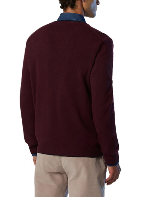 N|S Crew neck sweater Bordeaux - Men's Sweaters