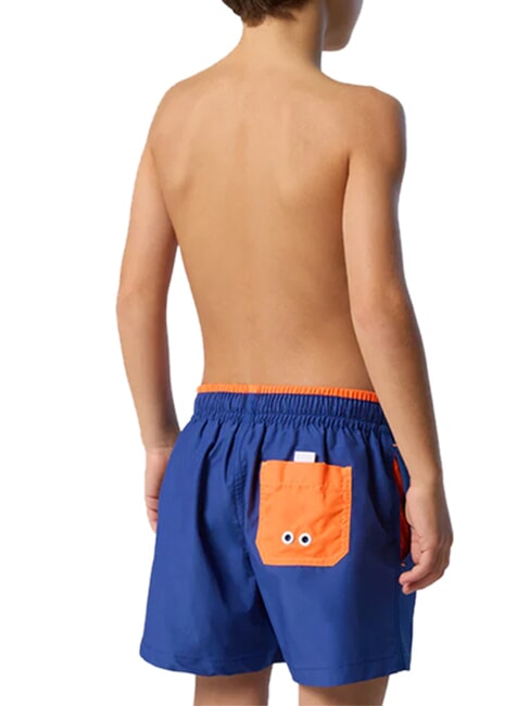 BASIC Volleyball-style beach boxer shorts electric blue - Children's Swimwear