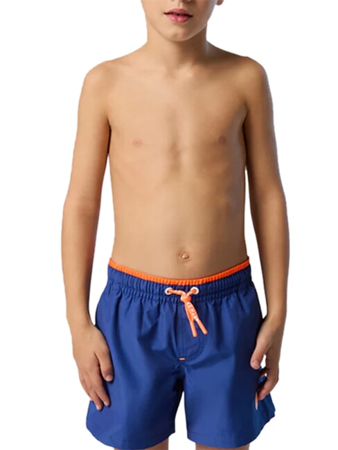 BASIC Volleyball-style beach boxer shorts electric blue - Children's Swimwear