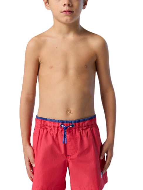 BASIC Volleyball-style beach boxer shorts psycho red - Children's Swimwear