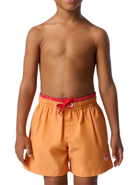 BASIC Volleyball-style beach boxer shorts light orange - Children's Swimwear