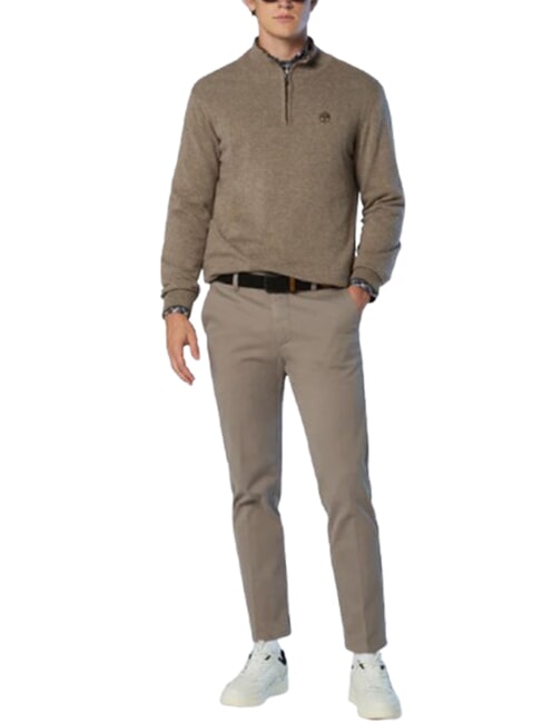 CORE Half-zip sweater fossil melange - Men's Sweaters