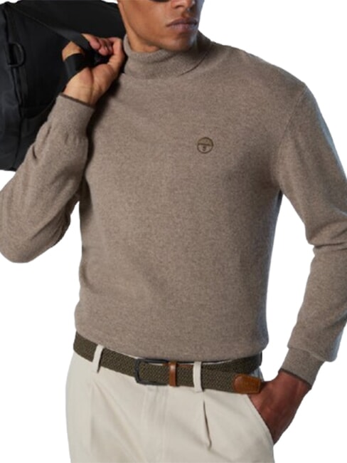CORE Turtleneck sweater fossil melange - Men's Sweaters