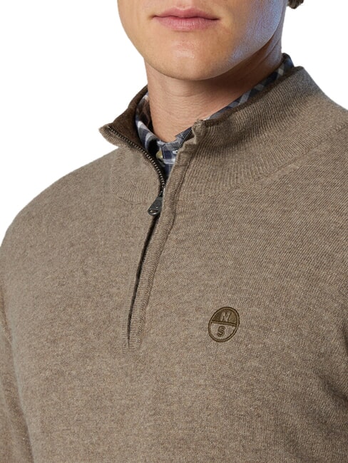 CORE Half-zip sweater fossil melange - Men's Sweaters