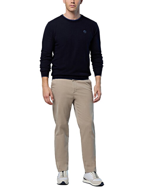 N|S Crew neck sweater navy blue - Men's Sweaters