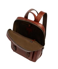 THE BRIDGE GALILEO 13" laptop backpack, in leather Brown / Ruthenium - Backpacks & School and Leisure - 4