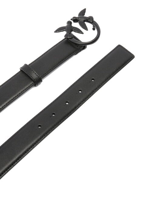 LOVE BERRY Belt with colored buckle black limousine block color - Belts