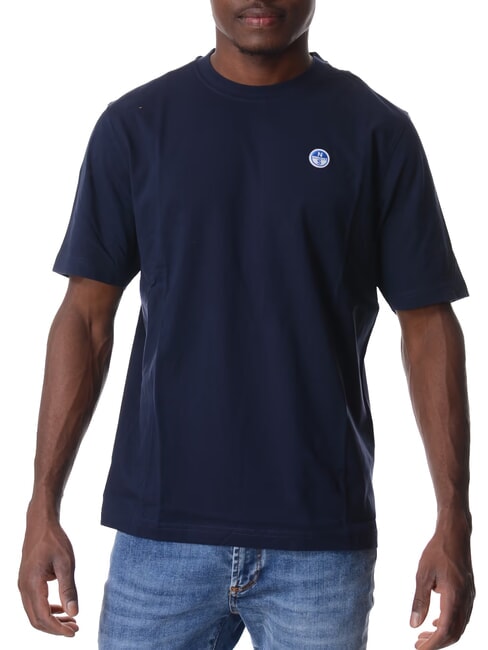 BOLLO Cotton T-shirt navy blue - T-shirt
