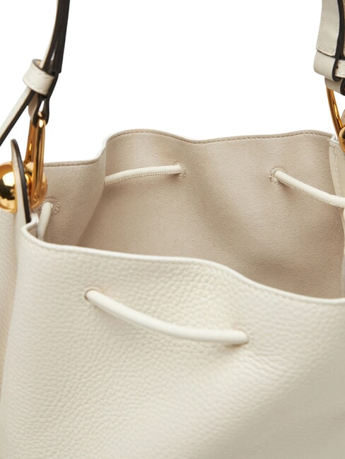CAMPIONARIO - SFERA Leather bucket bag PANNA - Women&rsquo;s Bags