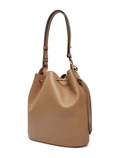 CAMPIONARIO - SFERA  Shoulder bucket bag, in leather desert - Women&rsquo;s Bags