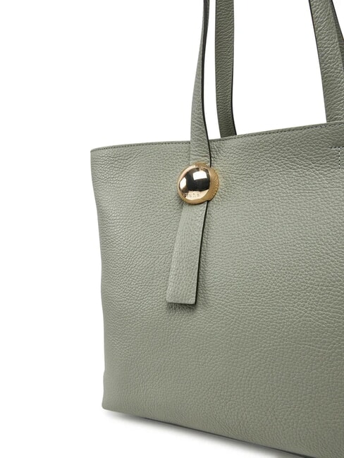 SFERA Leather Shopping Bag agaveb - Women&rsquo;s Bags
