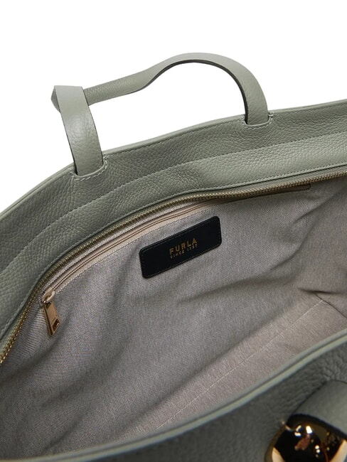 CAMPIONARIO - SFERA Leather Shopping Bag agaveb - Women&rsquo;s Bags