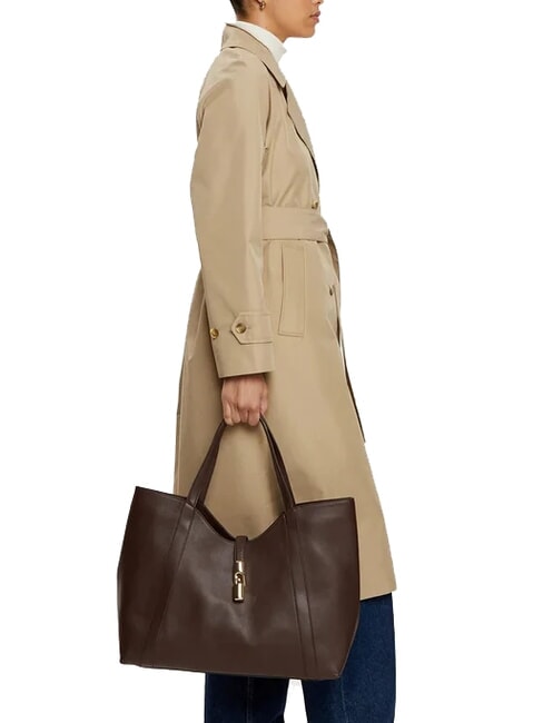 CAMPIONARIO - GOCCIA  Leather shopper chocolate - Women&rsquo;s Bags