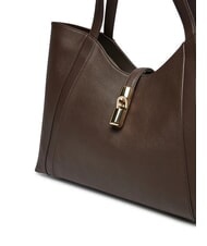 FURLA CAMPIONARIO - GOCCIA  Leather shopper chocolate - Women&rsquo;s Bags - 4