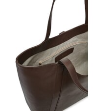 FURLA CAMPIONARIO - GOCCIA  Leather shopper chocolate - Women&rsquo;s Bags - 5