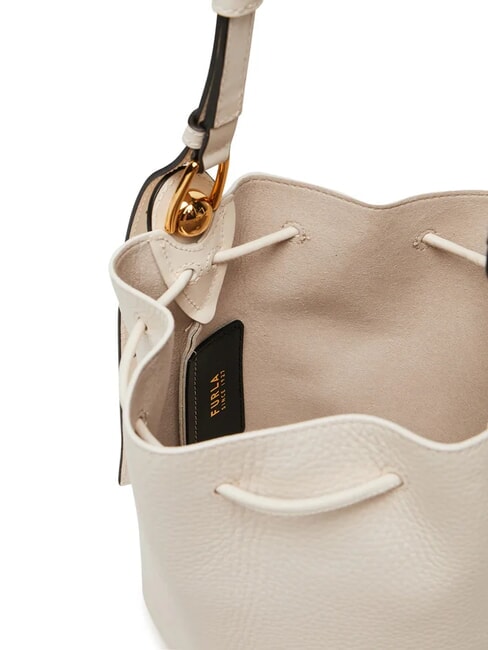 SFERA  Mini Leather Bucket Bag PANNA - Women&rsquo;s Bags