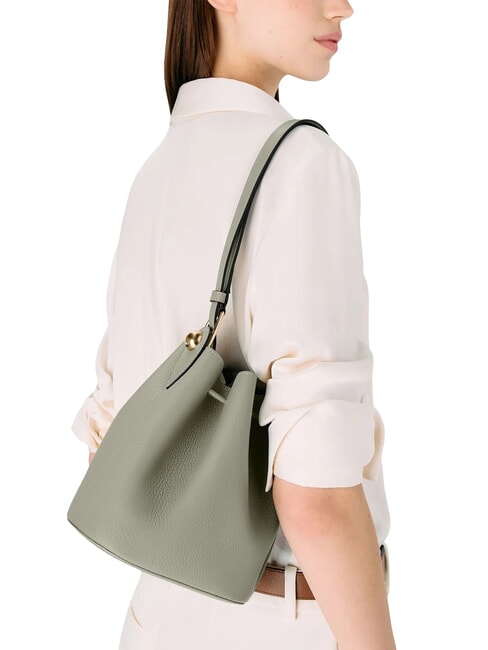 SFERA  Mini Leather Bucket Bag agaveb - Women&rsquo;s Bags