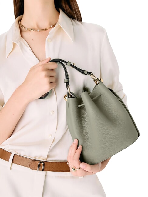 SFERA  Mini Leather Bucket Bag agaveb - Women&rsquo;s Bags