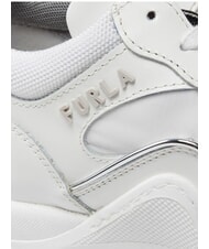 FURLA CAMPIONARIO - WONDERLACE UP Women's Sneakers talcum powder h+silver color - Women&rsquo;s shoes - 4