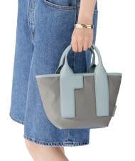 FURLA CAMPIONARIO - PIUMA  Mini Shopper with shoulder strap ash+celestial+artemisia - Women&rsquo;s Bags - 5