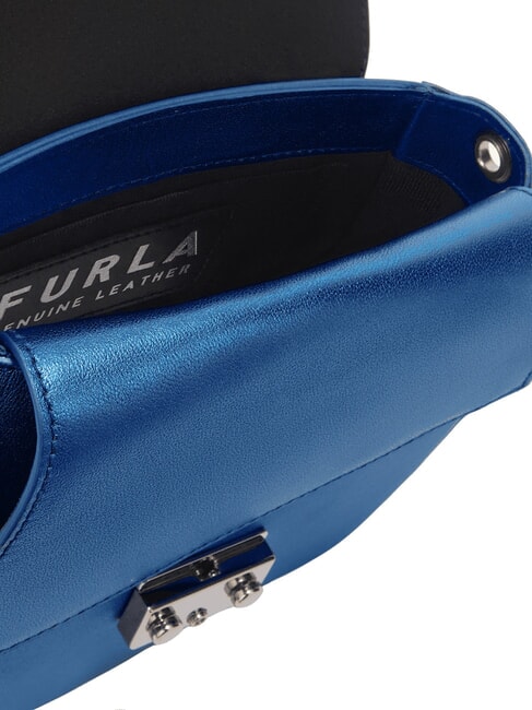 CAMPIONARIO - METROPOLIS Leather shoulder bag cobalt blue + light silver - Women&rsquo;s Bags