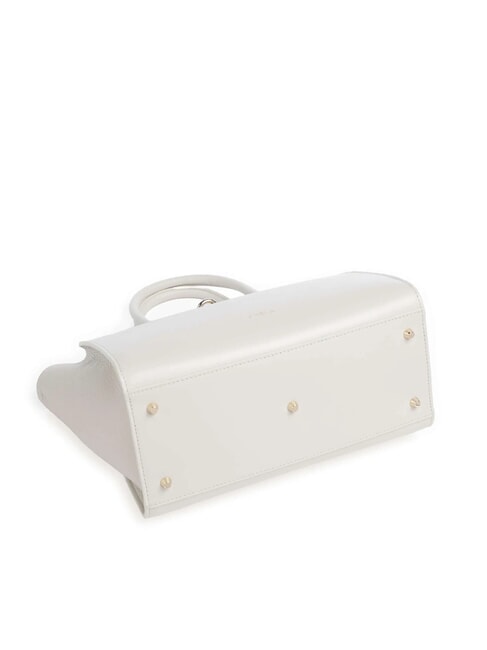 GENESI  Handbag, with shoulder strap, in leather Marshmallow - Women&rsquo;s Bags