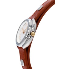 FURLA ICON time-only watch cognac h+silver color - Watches - 3