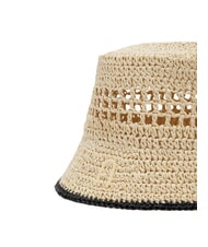 FURLA CAMPIONARIO - GIOVE  Nylon hat natural + black - Hats - 2