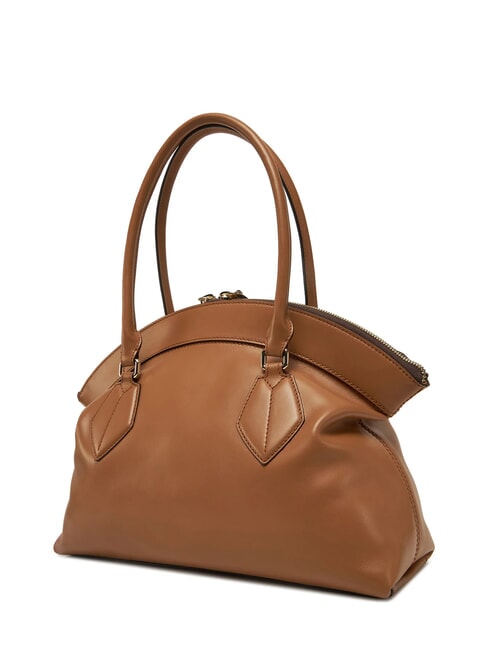 CAMPIONARIO - ERICA  Leather bag, Made in Italy brandy - Women&rsquo;s Bags