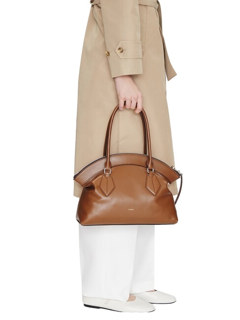 CAMPIONARIO - ERICA  Leather bag, Made in Italy brandy - Women&rsquo;s Bags