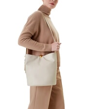 FURLA CAMPIONARIO - SFERA Leather shoulder bucket bag Marshmallow - Women&rsquo;s Bags - 2