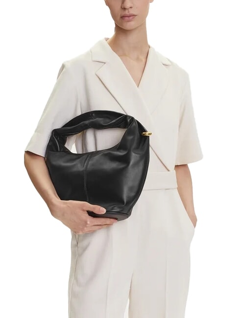 RING Mini shoulder bag, in leather Black - Women&rsquo;s Bags