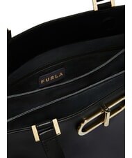 FURLA CAMPIONARIO - TEIA Leather bag Black - Women&rsquo;s Bags - 3