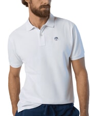 NORTH SAILS BASIC Short-sleeved cotton polo white - Polo shirt - 3