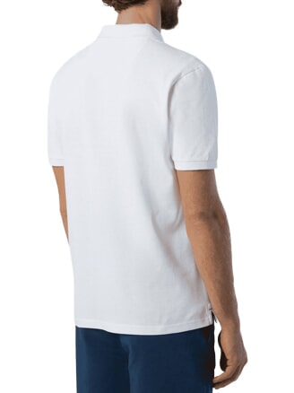 BASIC Short-sleeved cotton polo white - Polo shirt