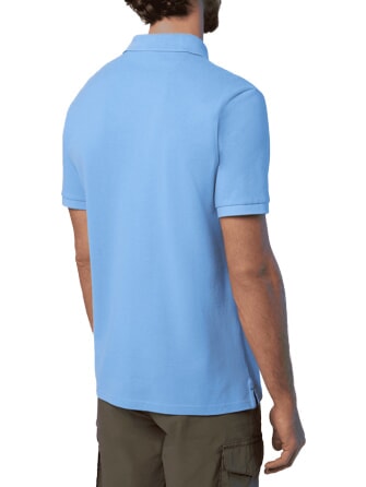 BASIC Short-sleeved cotton polo light blue - Polo shirt