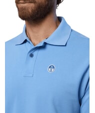 NORTH SAILS BASIC Short-sleeved cotton polo light blue - Polo shirt - 5