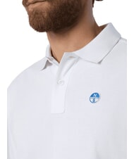 NORTH SAILS BASIC Short-sleeved cotton polo white - Polo shirt - 5