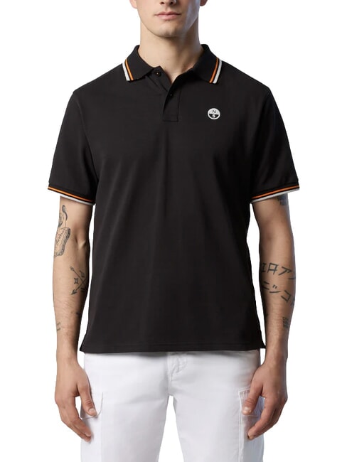 CORE Short-sleeved cotton polo shirt black - Polo shirt