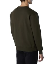 NORTH SAILS ROUND LOGO Cotton crewneck sweatshirt forest night - Sweatshirts - 4