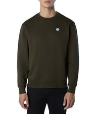 NORTH SAILS ROUND LOGO Cotton crewneck sweatshirt forest night - Sweatshirts - 2
