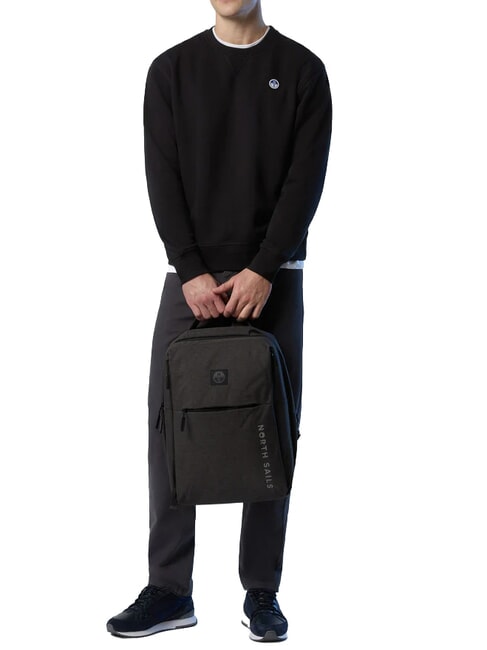 ROUND LOGO Cotton crewneck sweatshirt black - Sweatshirts