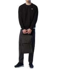 NORTH SAILS ROUND LOGO Cotton crewneck sweatshirt black - Sweatshirts - 5