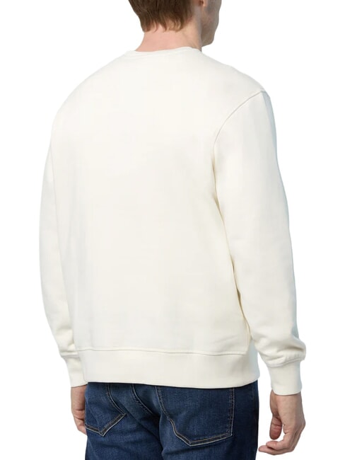 ROUND LOGO Cotton crewneck sweatshirt Marshmallow - Sweatshirts