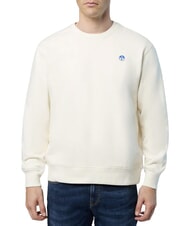 NORTH SAILS ROUND LOGO Cotton crewneck sweatshirt Marshmallow - Sweatshirts - 2