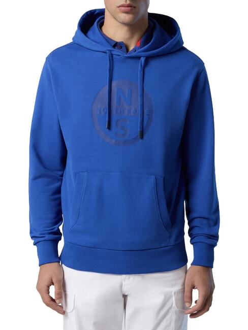 BASIC Logo print hoodie beach blue - Sweatshirts
